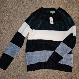 NWT Dip Color Block Sweater